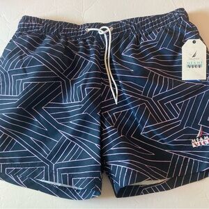 Nautica SZ XL Men's Geometric Swim Trunks.New with Tags